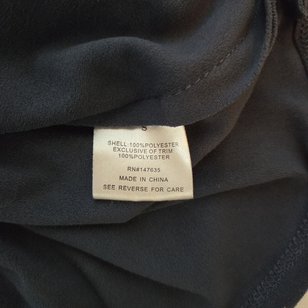 Romeo & Juliet Couture Women's Navy Dress Bell Sleeve Small - Picture 8 of 10